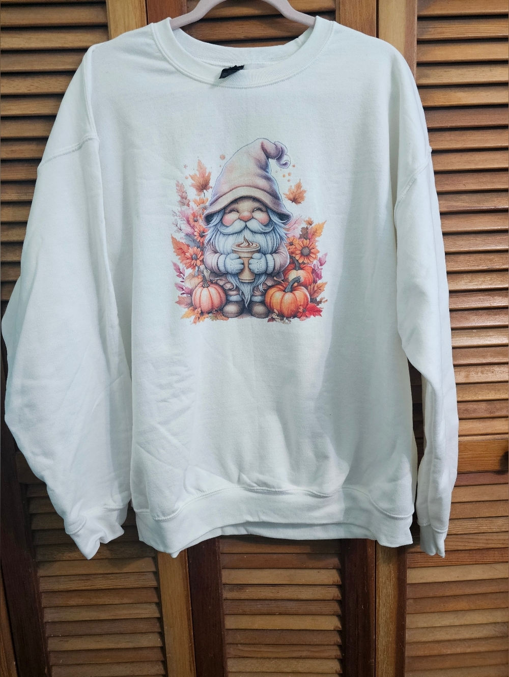 Cute Fall Gnome Sweatshirt XL NWT | Cozy Autumn Pumpkin Graphic Crewneck